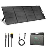 HQST 200W Ultra-Light Portable Solar Panel for Power Station & Solar Generator, 25% High Efficiency N-Type Solar Charger, IP67 Waterproof, Foldable with Kickstands for Camping, RV, Off-Grid, Emergency