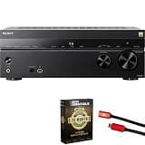 Sony STR-AN1000 7.2 Channel Home Theater 8K A/V Receiver Bundle with 4K HDMI Cable w/Pure Copper Conductors & Deco Essentials CPS Exclusive 26 Month Protection Pack Bundle (BEACH-CPS-261000)