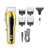 DAXXIN Hair Cutting Tool, Hair Clipper Professional Hair Cutting Machine Cordless Hair Trimmer Electric Haircut Machine Metal Clipper for Men