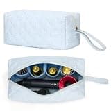 ANKICK Travel Hair Tool Bag Compatible with Dyson Airwrap Carrying Case, Plaid Portable Hair Dryer Bag Organizer