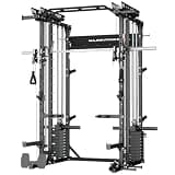 Major Fitness Drone MAX V Smith Machine with Weight Stacks, All-in-One Home Gym Squat Rack--2500LB Capacity, Dual LAT Pull-Down Systems & Cable Crossover Machine, Heavy-Duty Full-Body Workout Machine