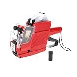 Luwecf 2 Lines Labeler 10 Digits Tag Label Machine Printing Suitable for Small Business Home Office Marketplace, Red