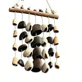 Natural handmade shell rattles for sound bath,Seed shaker instrument calms the mind,Unique Seed Pod Wind Chimes, Natural Wood Hanging Decor, Wind Chime for Home, Garden, Porch Decoration