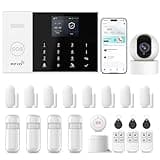 Home Security Systems,22Piece WiFi+GSM/4G with 2K HD Camera Wireless Home Alarm System Kit,Phone Smart Life/Tuya App Control & Real-Time Alert,SOS Button,NO Monthly Fees,Easy to Install