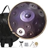 Handpan Drum for Performance 432Hz 440Hz, 22-Inch Steel Tongue Drum D Minor Kurd 9/10/12 Notes, Professional Hand Pan Instrument