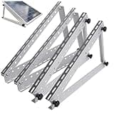 22 Inch Solar Panel Mounting Brackets Kit, Adjustable Solar Panel Tilt Mount Brackets for100-200W Solar Panels,for Roof,RV,Ground,Boat and Off-Grid (4, Silver)