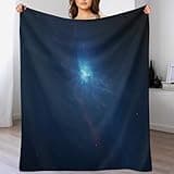 Generic Space Blanket Sun and Star Blanket, Blue, asdsatttt-998