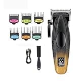 DAXXIN Hair Clippers, Professional Electric Clipper 9000 RPM Rechargeable Metal Hair Trimmer Adjustable Men's Haircut Tool