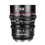 Camera Lens, 12/18/25/35/50/75/100mm T2.1 Cine Lens for Super 35 Frame Cinema Camera System(75mm T2.1,PL-Mount)