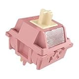 Outemu Red Bean Creamy Pro Keyboard Switch with Diffuser for Mechanical Gaming Keyboard,5-Pin 40gf Linear Pre-Lubed Switches(72Pcs)