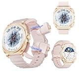 Yihou Smart Watch with Earbuds 2 in 1 Watch for Women with Heart Rate Monitor Pink