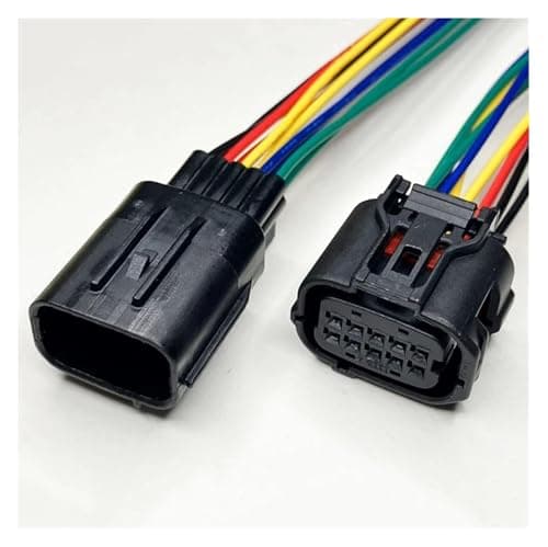 AICNRUT 0.6mm Series Meter with 15cm Wiring Reversing Harness Male Female Connectors 2p4p6P 8Hole(10P Line,1 Set)