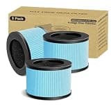 3 Pack MK01 TZ-K1 Air Filter Replacement Compatible with Aroeve MK01 MK06 Air Puri-fier, with ToLife TZ-K1, with Fre Aire KN6391, HAP601, MJ001H, DH-JH01 Air Puri-fier, 4-in-1 Premium Filter