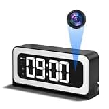 JCMNETE 2K Alarm Clock with Camera for Home Security, 5G&2.4GHz WiFi Digital Clock Camera with Color Night Vision, AI Motion Detection, SD/Cloud Storage, Indoor Baby Pet Elderly Monitor