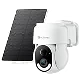 GALAYOU Security Cameras Wireless Outdoor - 2.4 GHz Wi-Fi Battery Powered Cameras for Home Security with Detachable Solar Panel, 2K 360° Pan/Tilt Auto-Tracking, Spotlight, TF Card Storage, R6 1 Pack