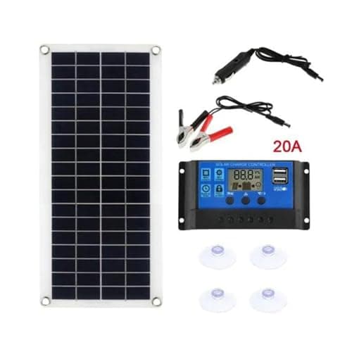1000W Solar Panel with 12V/24V Solar Cell Controller - High-Efficiency Outdoor Solar Charger for RV, Car, Phone, and Battery Supply