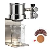 MEUBLLY Portable Manual Espresso Maker, Manual Pressure Coffee Machine, Dual Manual and Air Pressure Brewing, Aluminum Alloy/Stainless Steel, for Travel, Camping, Kitchen, and Coffee Shop(Black)