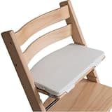 COZYKIDS Tripp Trapp Compatible Baby Cushion | Waterproof High Chair Cushion | Soft Foam Padding (Cream Ivory, Basic)