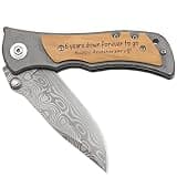 XJF 6 Years Down Forever to Go Engraved Pocket Knife Gift for Men Him, 6th Iron Wedding Anniversary, 6th Wedding Anniversary Keepsake Gift for Husband