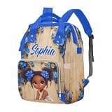 FunkyFloor Large Personalized Diaper Bag for Daycare, All-in-One Baby Essentials Organizer, Baby Shower Gifts Suitable for Baby Registry for Baby Girl