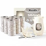 Moodie Disposable Diaper Bags Dispenser COMBO PACK | 105 VANILLA SCENTED Baby Poop Bags TOTAL | Dirty Diaper Trash Bags | Diaper Bags Disposable (VANILLA DREAM)