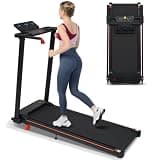 Treadmill with 8% Incline, Foldable Walking Pad Portable for Home with Handle, 265 Lbs Capacity