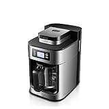 OISNGWNG Automatic Freshly Ground Coffee Machine Household Drip Small All-in- Maker Grinder