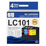MOLIMER LC101 Ink Cartridges High Yield Replacement for Brother LC101