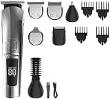 CAIMIAO Multifunctional Electric Hair Clipper Set - Professional Metal Trimmer for Home and Barber Use