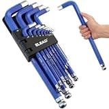 ELEAD Jumbo Hex Key Allen Wrench Set | 13-Piece Metric 2-19mm | Long Ball End Durable S2 | 4" - 13.5" Long | Automotive | Mechanic | Furniture | Professional Grade Tools