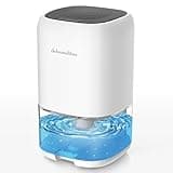 Dehumidifier, 35 OZ Small Dehumidifiers for Room for Home, Quiet with Auto Shut Off, Portable Dehumidifier for Bedroom (280 sq. ft), Bathroom,RV,Closet Colorful Moisture Absorbers Dehumidifiers, White