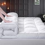 HYPREST Pillow Top Mattress Topper King, Extra Thick Mattress Topper 1300 GSM Down Alternative, 100% Cotton Soft Plush Bed Topper 8-24" Deep Pocket
