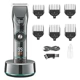 Mens Hair Clippers, Clipper Professional Adjustable Trimmer Haircut Machine Cordless Electric Barber for Men