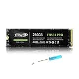 Fikwot FN501 Pro 256GB NVMe SSD - M.2 2280 PCIe Gen3 x4 Internal Solid State Drive with Graphene Cooling Sticker, Up to 3,000MB/s, SLC Cache 3D NAND TLC, Compatible with Laptop & PC Desktop