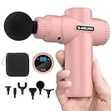 AERLANG Mini Massage Gun-Pink,Muscle Deep Tissue Massager Gun, Handheld Percussion Massager, Portable Quiet Massage Gun Valentines Day Gifts for Her Motehr Day Gifts for Women Men Her