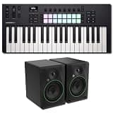Novation Launchkey 37 MK4 37-Key MIDI Keyboard Controller Bundle with Mackie CR8BT 8-Inch 140W Powered Bluetooth Studio Monitors — Full-Range Pair for Music Production, Beat Making, and FL Studio