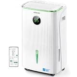 ZAFRO 150 Pints Smart Dehumidifier with Drain Hose Up to 7500 Sq.Ft, 8L Large Water Tank, Energy Star 6.0, WiFi Enabled, Auto Humidity Control, Continuous Drain, Basement Bedroom Bathroom Dehumidifier