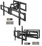 Perlegear Long Arm Full Motion TV Wall Mount for 42–97 Inch TVs up to 150 lbs PGXLF02 & Extra Large Full Motion TV Wall Mount for 55–120 Inch TVs up to 220 lbs