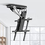 Motorized TV Mount - 0-85° Flip Down Electric Lift, Telescopic Drop Down Stand for 50-90 Inch TVs, Auto Lifting, Hidden Ceiling Installation