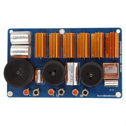 Mtlavishness 2 Way Passive Crossover Large Capacitors 25.0×16.0×13.0 Frequency Divider Professional 2 Way Speaker Crossover Filters for Stage Conference Speaker 2 Way Frequency