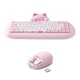YUNZII C68 Wireless Mechanical Keyboard(Pink, Cocoa Cream V2 Switch), YUNZll C1 Silicone Wireless Mouse(Pink)