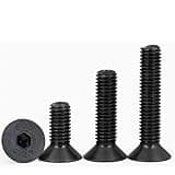 12.9 Grade Black Countersunk Head Hexagon Socket Screws DIN7991 SCM435 High Strength Flat Cup Flat Head Bolts M2 M2.5M3 M4M5-M12(55mm,M8 (5Pcs))