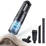 Handheld Vacuum Cordless, Car Vacuum Portable Cordless 30 Mins Rapid Rechargeable Brushless Motor 19000Pa Strong Suction, Portable Vacuum for Car Home with 4 Nozzles (Black)