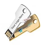Custom Personalized Keychain USB Flash Drive 16GB 200Pcs, Engraving or Printing Name/Logo for Weddings, Graduations, Company ADs/Photography