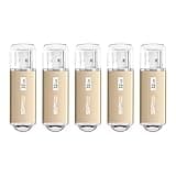 Silicon Power 5 Pack 32GB USB 3.0/3.1 Gen1 USB Flash Drive Blaze B02 (Champagne Gold)