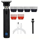 Professional Hair Clippers for Men, All Metal Vintage T9 Machine Men's Hair Clipper Hairdresser Professional Haircut Machine Trimmer(Black)