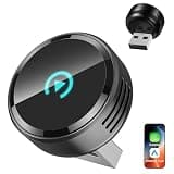 Visoud Ultra Mini Circular Wireless CarPlay & Android Auto Adapter, 3-5s Fast Auto Reconnect,
