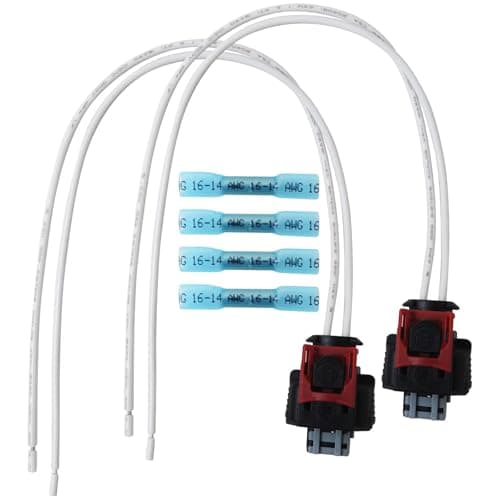 RGNEIN 2 Pack PT3739 Injector Pigtail Connector for 2019-2020 CHEVY SILVERADO 6500 HD 6.6L V8 DIESEL Turbocharged (Latest)