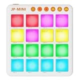 Mini Wireless MIDI Controller Pad for Beat Making & DJ Performance, 16 RGB Velocity Pads with Aftertouch, Bluetooth & USB MIDI, PC/Mobile App Customizable for Studio, Live & Mobile Music Production