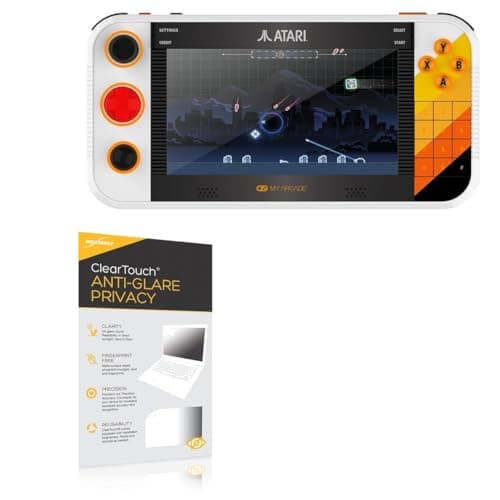 BoxWave Screen Protector Compatible With My Arcade Atari Gamestation Go (7 in) - ClearTouch Anti-Glare Privacy (2-Pack), Privacy Screen Protector Flexible Film Anti-Glare
